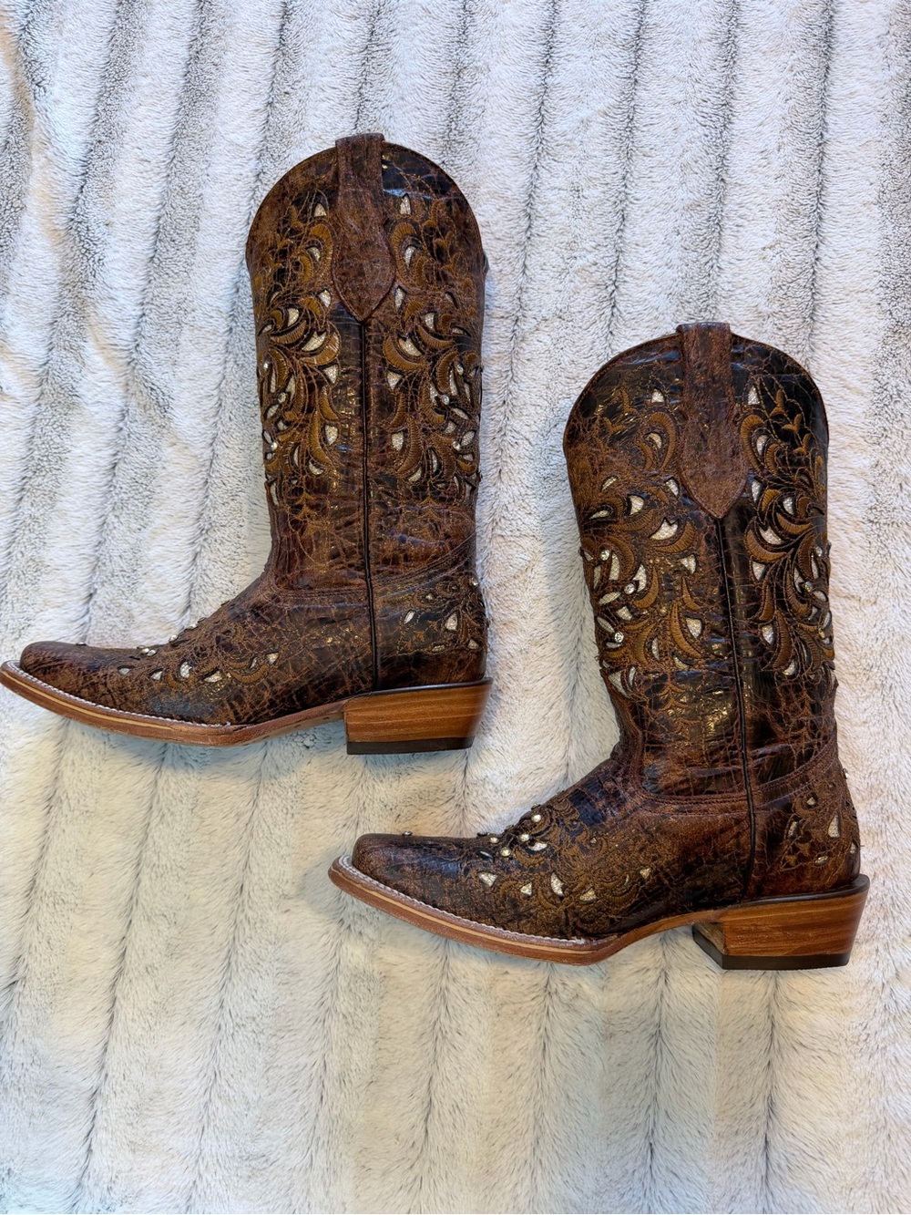 Spirit Estoperol Laser Harman Cappuccino Cowboy Boot - Picture 5 of 9